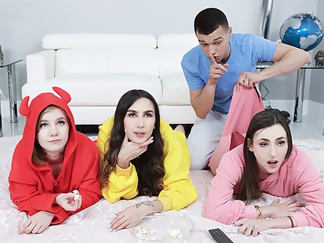 Watch Natalia Nix - I Wanted A Pajama Party, But It Was A Group Orgy video