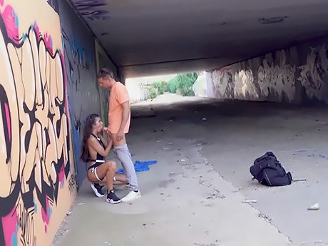 Watch Slutty Romanian Bitch Anya Krey Gets Assfucked Under The Bridge video